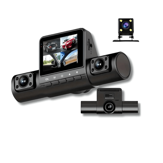 Vision360 Ultra – dashcam 360° avec caméras intérieures et extérieures, écran intégré et vision grand angle pour une couverture complète du véhicule – Routeguard