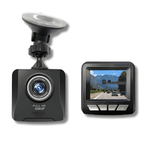 VueClair Pro – dashcam compacte pour voiture avec caméra Full HD 1080p, écran intégré et support ventouse facile à installer – Routeguard